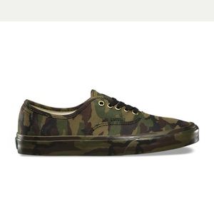 Brand new with box authentic mono print camo vans